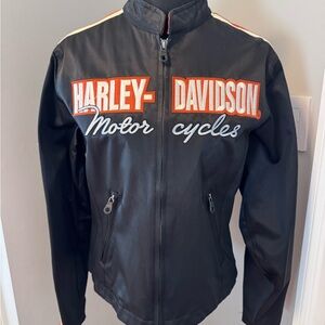 Women’s Harley-Davidson Black and Orange Jacket